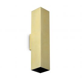 Aplice, corpuri de iluminat pentru pereti - Aplica de perete ambientala LOOK AP2 SQUARE D60 H300 OTTONE