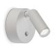 Aplice, corpuri de iluminat pentru pereti - Aplica cu spot LED BEAN AP ROUND RECHARGEABLE BIANCO