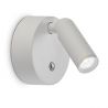 Aplica cu spot LED BEAN AP ROUND RECHARGEABLE BIANCO