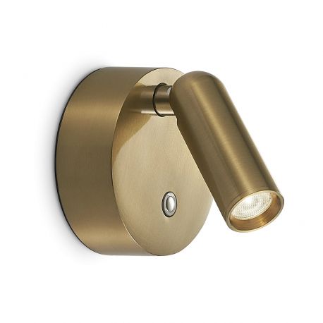 Aplice, corpuri de iluminat pentru pereti - Aplica cu spot LED BEAN AP ROUND RECHARGEABLE OTTONE