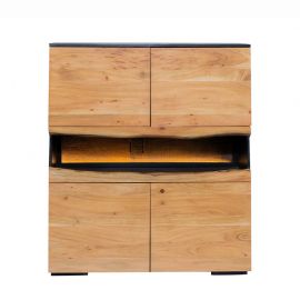Comode - Bufet din lemn masiv GRAND ACACIA 120cm cu iluminat