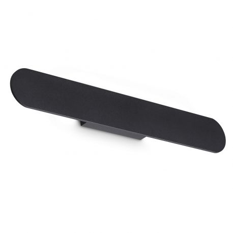 Aplice, corpuri de iluminat pentru pereti - Aplica LED ambientala ZIG ZAG AP D54 ROUND NERO 3000K