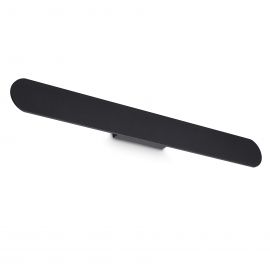 Aplice, corpuri de iluminat pentru pereti - Aplica LED ambientala ZIG ZAG AP D76 ROUND NERO 3000K