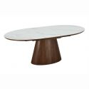 Masa extensibila, Ceramica Alba, Furnir nuc, UNIQUE 160-200cm