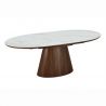 Masa extensibila, Ceramica Alba, Furnir nuc, UNIQUE 160-200cm