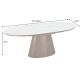 Mese extensibile - Masa extensibila, Ceramica Alba, Furnir nuc, UNIQUE 160-200cm