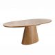 Masa extensibila, Ceramica travertin, Furnir stejar, UNIQUE 160-200cm