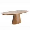 Masa extensibila, Ceramica travertin, Furnir stejar, UNIQUE 160-200cm