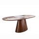 Masa extensibila, Ceramica, Furnir nuc, UNIQUE 160-200cm
