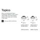 Plafoniere - Plafoniera LED moderna Topico pl d25
