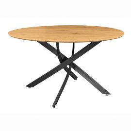 Mese dining - Masa rotunda HELIX 120cm stejar natur