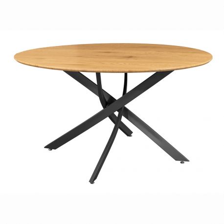 Mese dining - Masa rotunda HELIX 120cm stejar natur