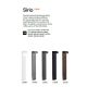 Stalpi - Stalp LED iluminat exterior IP65 SIRIO LED PT1 H80 BIANCO