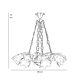 Candelabre, Lustre - Candelabru 8 brate din alama cu abajur din sticla Putti