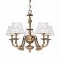 Candelabru 5 brate din alama design italian Angelica