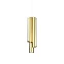Lustra LED moderna DORICA SP3 D90 OTTONE