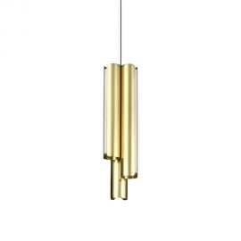 Lustra LED moderna DORICA SP3 D90 OTTONE