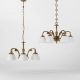 Pendule, Lustre suspendate - Candelabru din alama stil Art Nouveau Beatrice