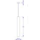 Pendule, Lustre suspendate - Pendul LED CCT BOLONIA 45cm negru