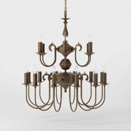 Candelabre, Lustre - Candelabru 18 brate din alama stil clasic Petalo