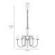 Candelabre, Lustre - Candelabru 5 brate din alama stil clasic Petalo