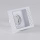 Spoturi tavan fals - Spot incastrabil rezistent foc protectie IP65 Zelda Trimless Square alb