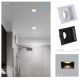Spoturi tavan fals - Spot incastrabil rezistent foc protectie IP65 Zelda Trimless Square negru