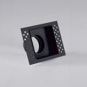 Spot incastrabil rezistent foc protectie IP65 Zelda Trimless Square negru