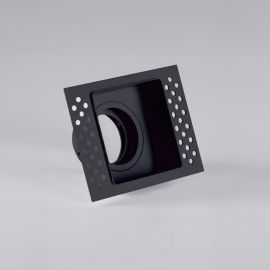 Spoturi tavan fals - Spot incastrabil rezistent foc protectie IP65 Zelda Trimless Square negru