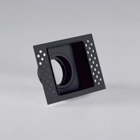 Spoturi tavan fals - Spot incastrabil rezistent foc protectie IP65 Zelda Trimless Square negru