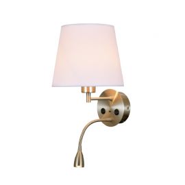Aplica de perete cu reader LED CAICOS nickel satinat