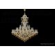 Lustre Cristal Bohemia - Candelabru Cristal Bohemia Exclusive 48 brate MARIA TEREZIA AUREA