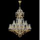 Lustre Cristal Bohemia - Candelabru Cristal Bohemia Exclusive 24 brate MARIA TEREZIA AUREA