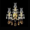 Aplica de perete Cristal Bohemia Exclusive 3 brate MARIA TEREZIA AUREA