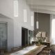 Pendule, Lustre suspendate - Pendul modern minimalist LOOK SP1 SQUARE D60 H400 OTTONE