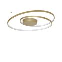 Lustra LED aplicata design circular OZ PL D080 ON-OFF OTTONE 3000K