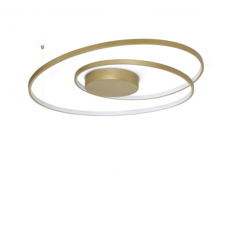 Lustre aplicate - Lustra LED aplicata design circular OZ PL D080 ON-OFF OTTONE 3000K