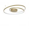 Lustra LED aplicata design circular OZ PL D080 ON-OFF OTTONE 3000K
