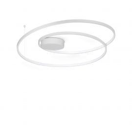 Lustra LED aplicata design circular OZ PL D080 ON-OFF BIANCO 3000K
