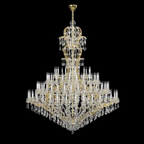 Lustre Cristal Bohemia - Candelabru XXL Cristal Bohemia Exclusive 120 brate EMPRESS MARIA