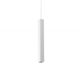 Pendule, Lustre suspendate - Pendul modern minimalist LOOK SP1 SQUARE D40 H400 BIANCO
