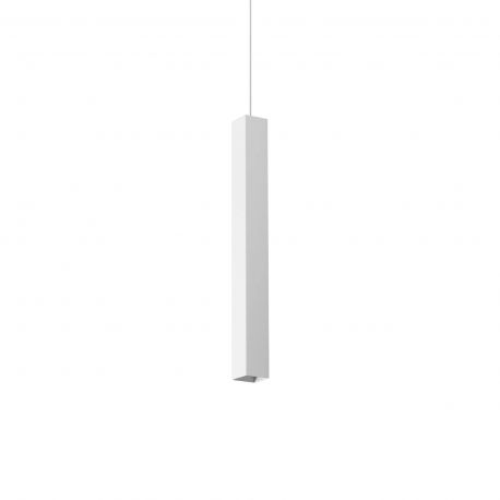 Pendule, Lustre suspendate - Pendul modern minimalist LOOK SP1 SQUARE D40 H400 BIANCO