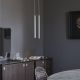 Pendule, Lustre suspendate - Pendul modern minimalist LOOK SP1 SQUARE D40 H400 BIANCO