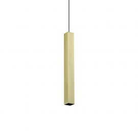 Pendule, Lustre suspendate - Pendul modern minimalist LOOK SP1 SQUARE D40 H400 OTTONE