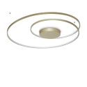 Lustra LED aplicata design circular OZ PL D100 ON-OFF OTTONE 3000K