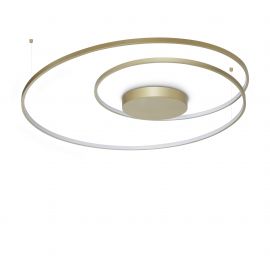 Lustra LED aplicata design circular OZ PL D100 ON-OFF OTTONE 3000K