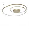 Lustra LED aplicata design circular OZ PL D100 ON-OFF OTTONE 3000K