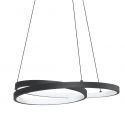 Lustra LED suspendata design circular OZ SP D040 ON-OFF NERO 3000K