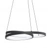 Lustra LED suspendata design circular OZ SP D040 ON-OFF NERO 3000K