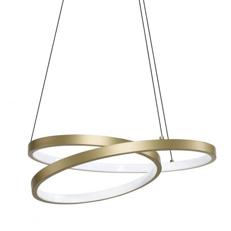 Pendule, Lustre suspendate - Lustra LED suspendata design circular OZ SP D040 ON-OFF OTTONE 3000K